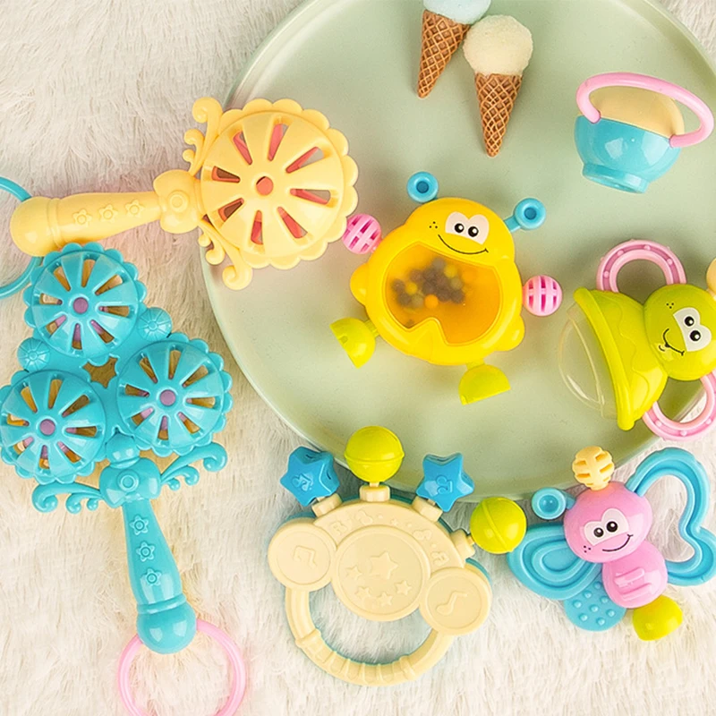 Accesorios para fotos bonitos para niños, sonajero mordedor para bebés, puede masticar Molar, juguetes educativos para edades tempranas, regalos para recién nacidos de 0 a 1 años