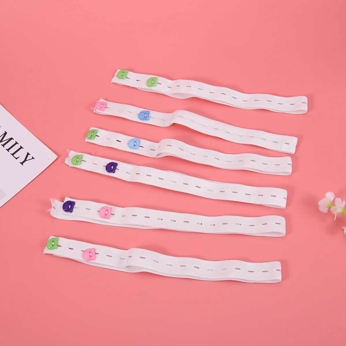 Cinta de pañales para bebés de 20 piezas, sujetadores con hebilla ajustables suaves, cinturón de fijación de seguridad para pañales de bebé, tiras elásticas para pañales para niños - imagen 2
