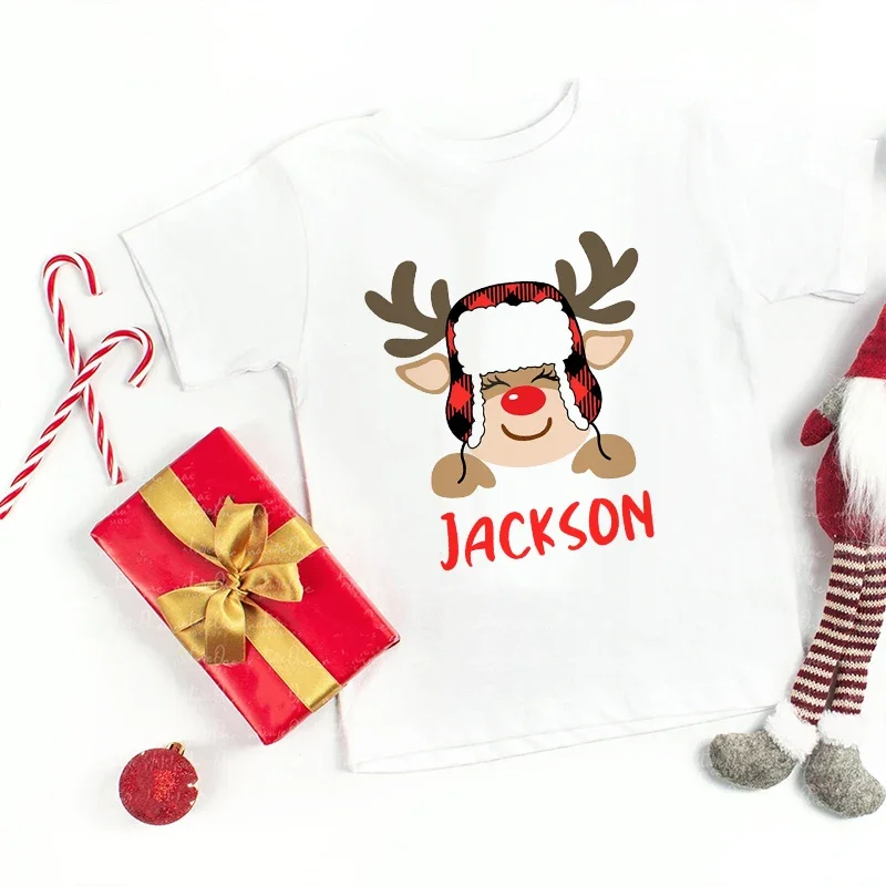 Camisetas familiares de Navidad personalizadas – Traje conjunto para padres e hijos - imagen 5