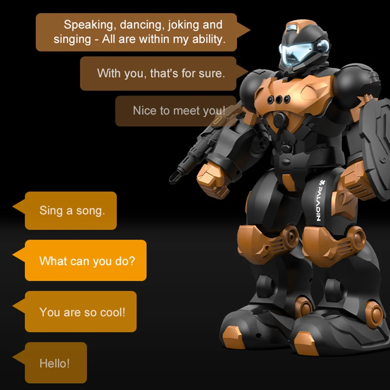 Robot infantil interactivo con control por voz y luces LED - imagen 3
