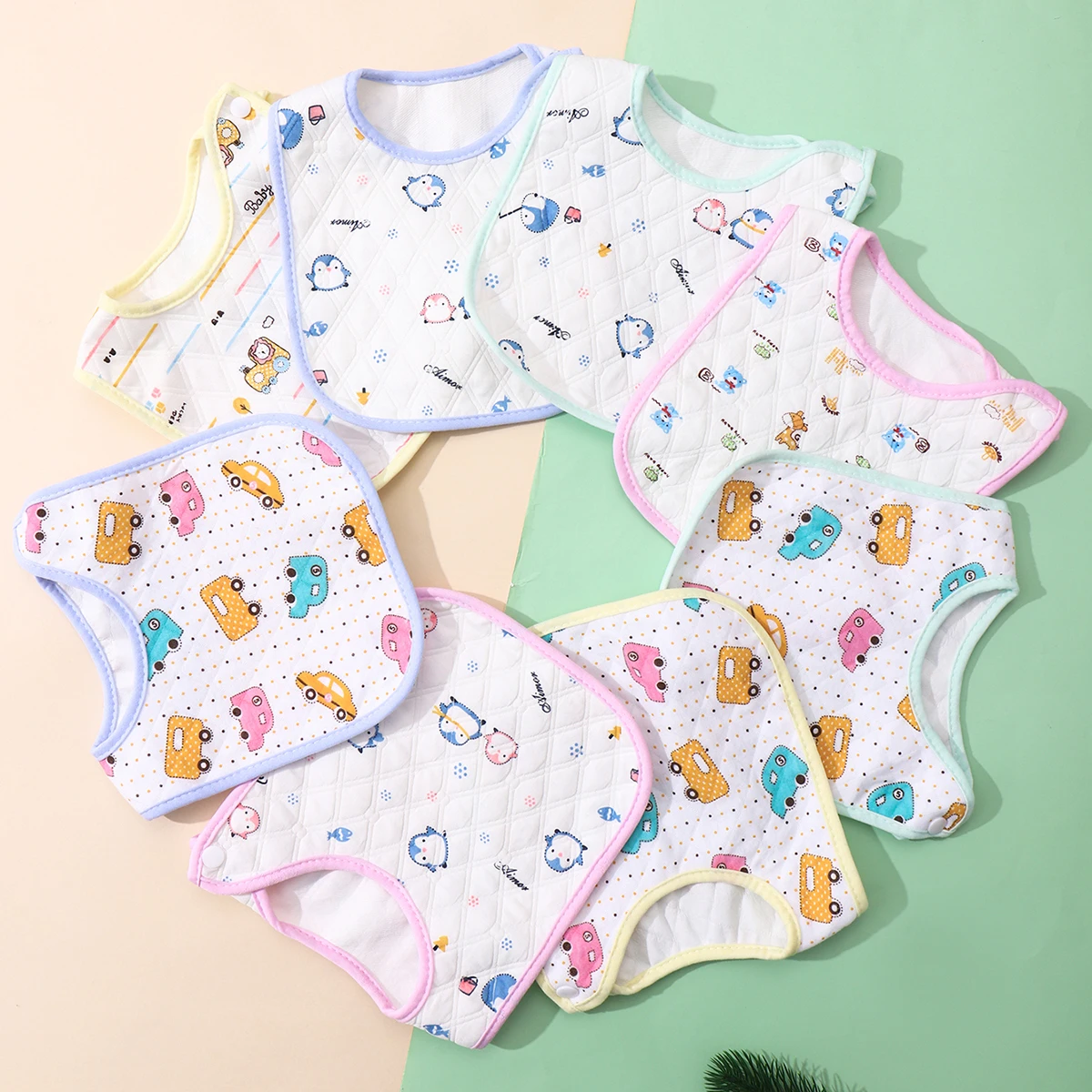 Baberos suaves de algodón absorbentes para bebé - imagen 4