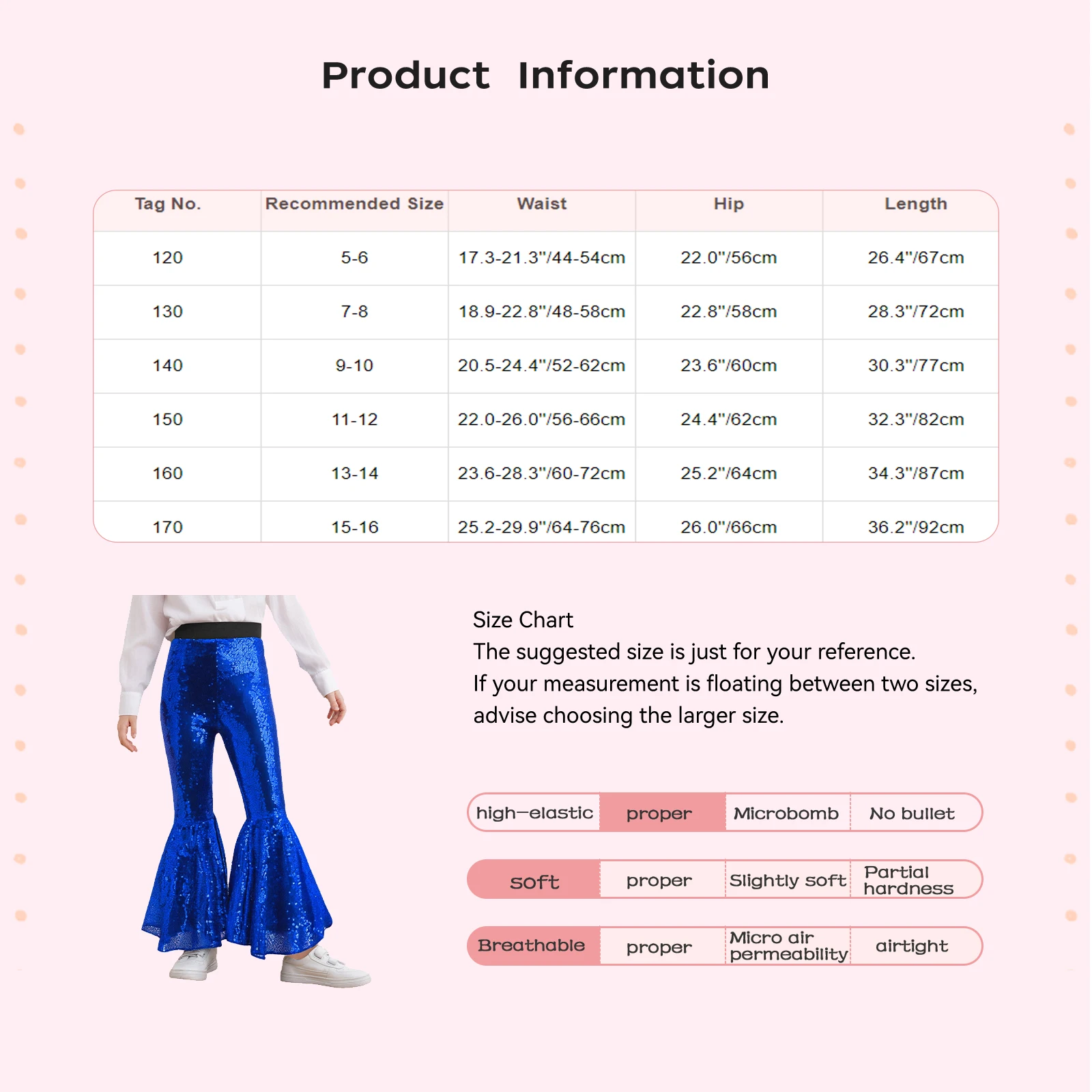 Pantalones de baile TiaoBug con lentejuelas brillantes