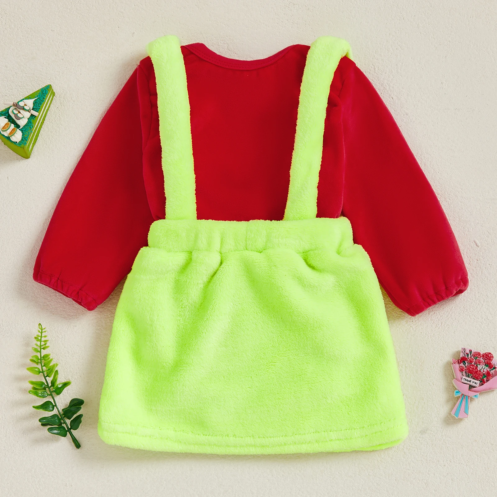 Conjunto bebé niña Tregren San Valentín: pelele corazón y falda - imagen 2