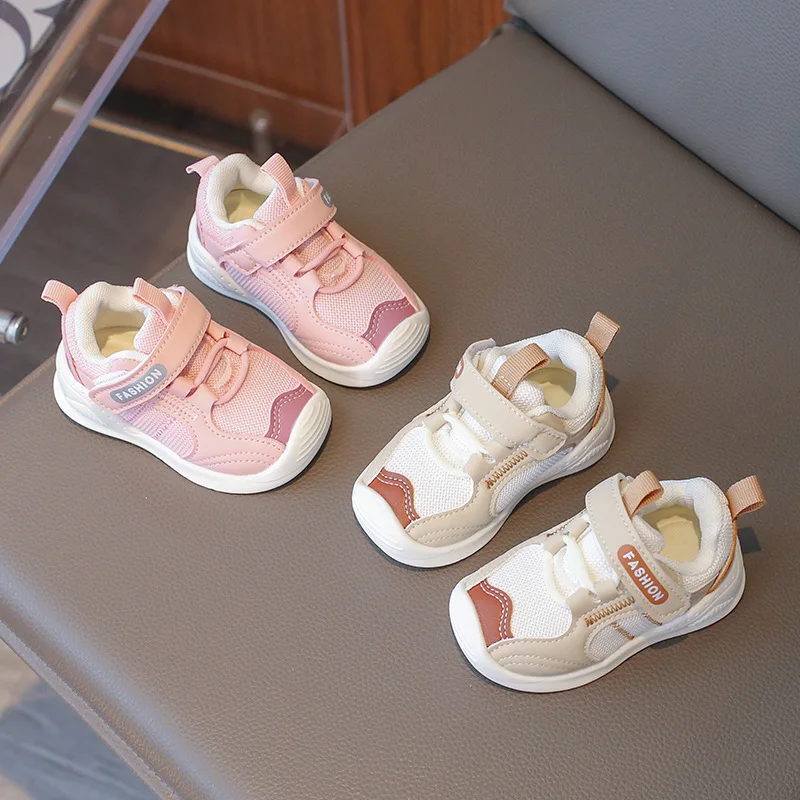 Zapatos para caminar descalzos para bebé, zapatos planos individuales para niño, zapatos de aprendizaje preescolar informales, calzado deportivo versátil para mujer 2025 - imagen 2