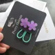 2pcs purple floral