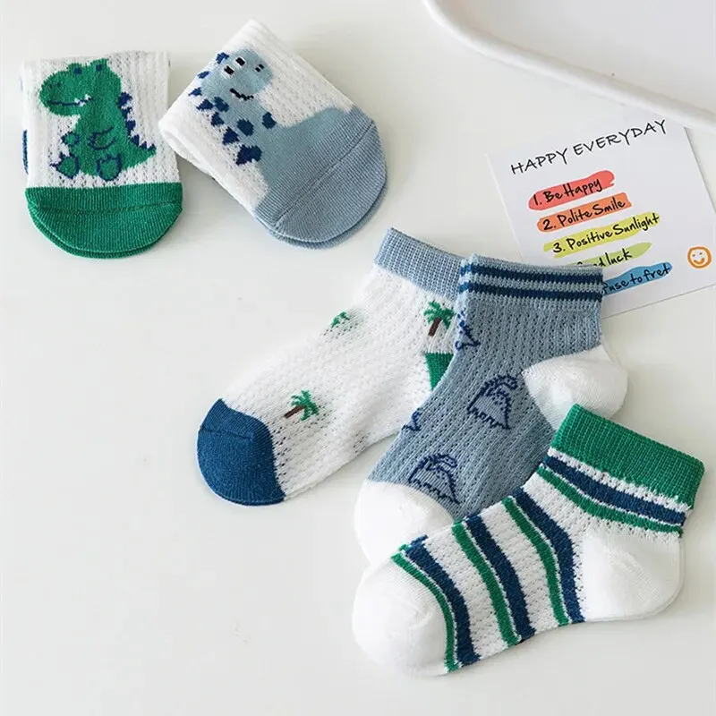 Calcetines infantiles de verano de algodón finos y transpirables - imagen 2