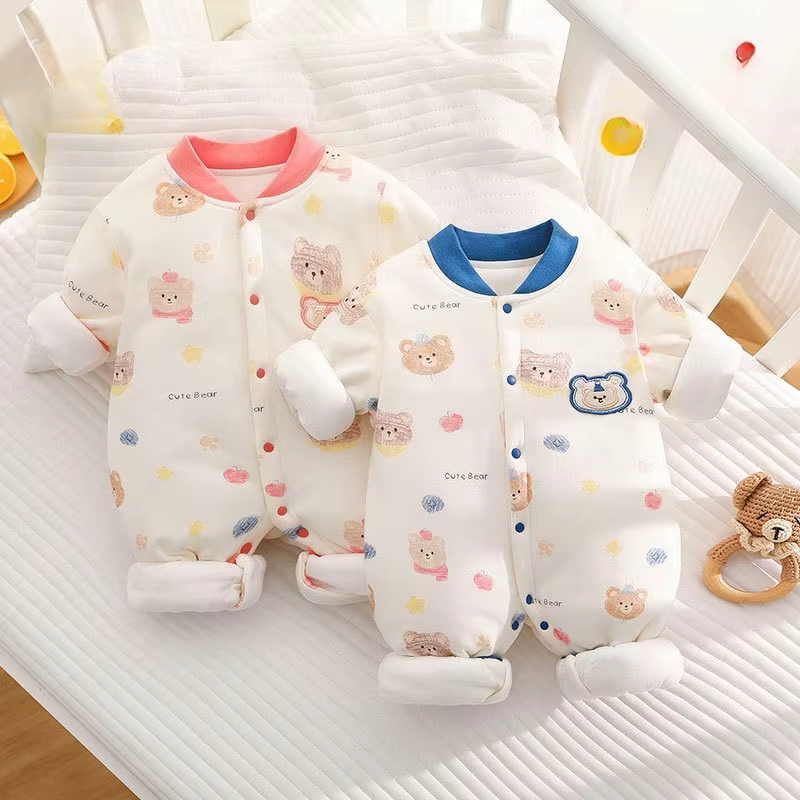 Mono de algodón para recién nacido – Cálido manga larga unisex - imagen 5