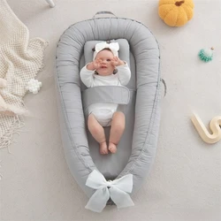 Moisés para bebé y tumbona para recién nacido con diseño de ala de cisne para cama infantil plegable antisobaltos y portátil