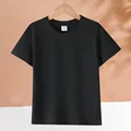 black T-shirt