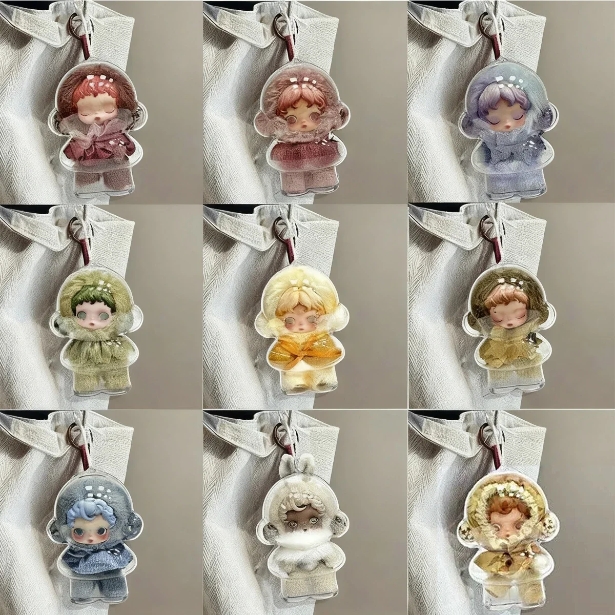 Funda protectora para Skullpanda, caja organizadora portátil para Skullpanda Winter Symphony and Impressionism Series, muñecos de peluche, regalo - imagen 2