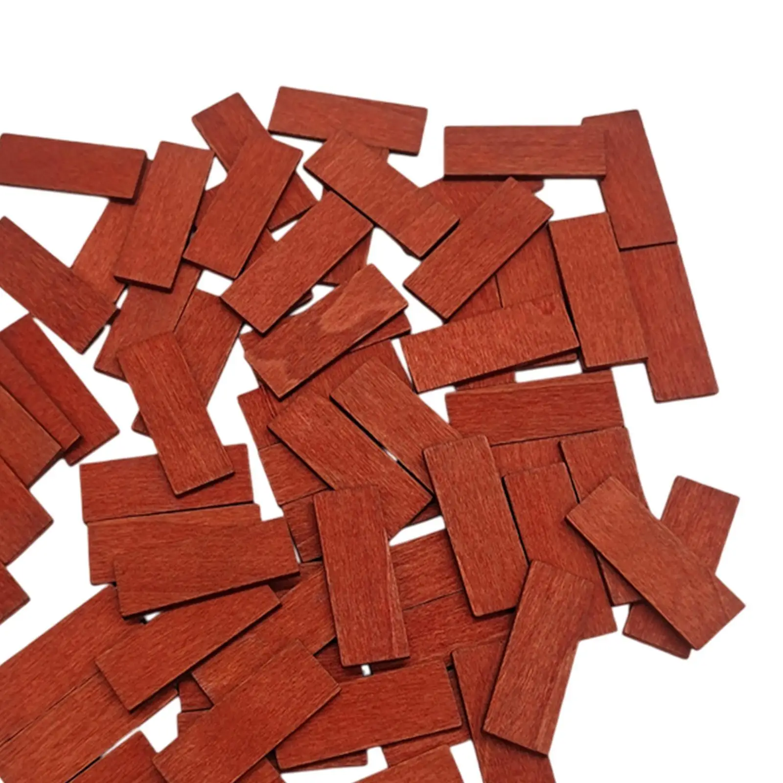 100Pcs Dollhouse Floorboards Floor Sheets Lifelike Antique Design Floor Boards Mini Flooring for 1: 12 Dollhouse Bathroom