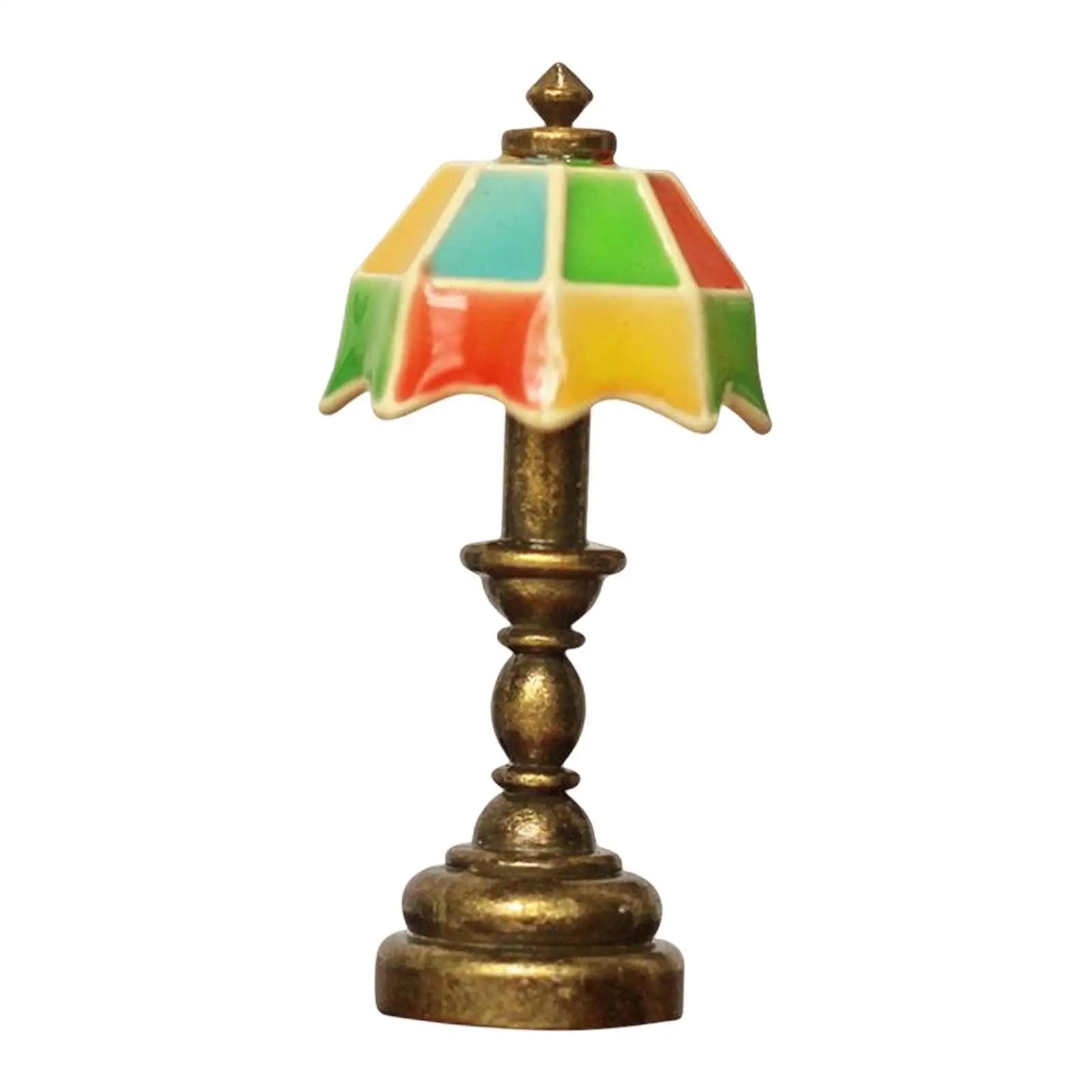 1:12 Dollhouse Table Lamp Miniuature Dollhouse Desk Light for Decoration