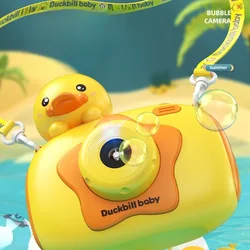 Máquina de burbujas portátil con luces y música para niños
