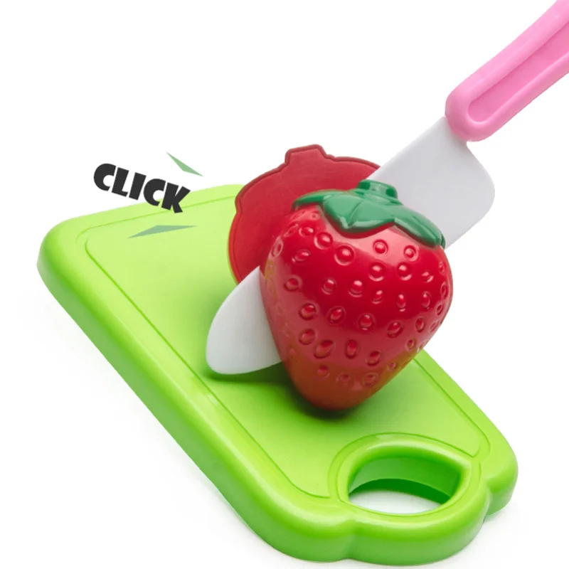 Juego de comida de cortar para niños y niñas, frutas y verduras - imagen 2