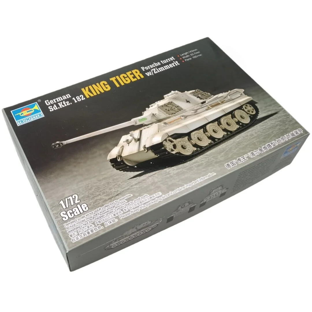 TRUMPETER Maqueta King Tiger alemana de plástico tipo rompecabezas - imagen 3