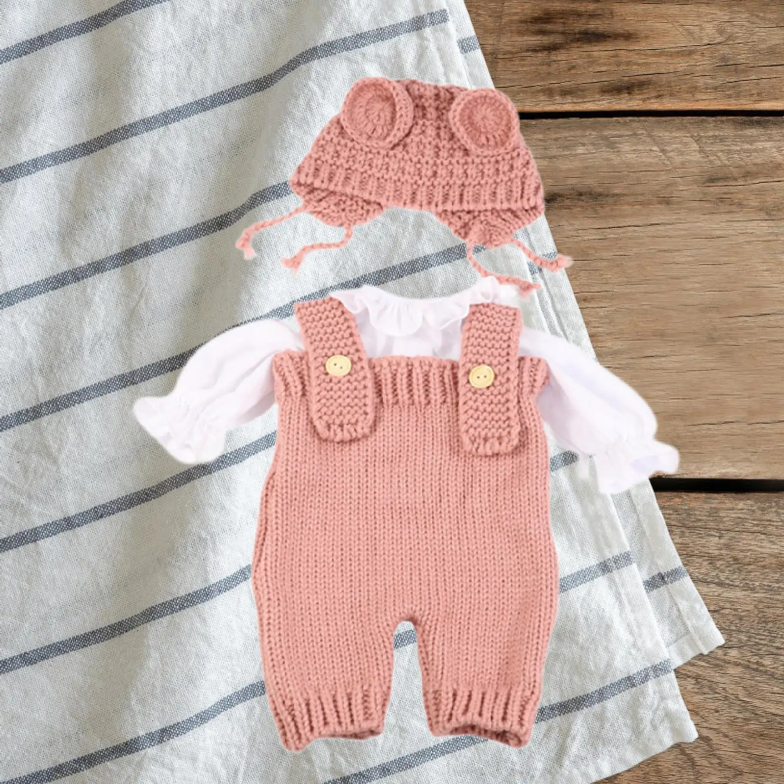 Girl Doll Clothes Doll Suspender Pant Romper Christmas Birthday Gift Dress up Your Doll for Kids 55cm Doll Gift for Little Girls