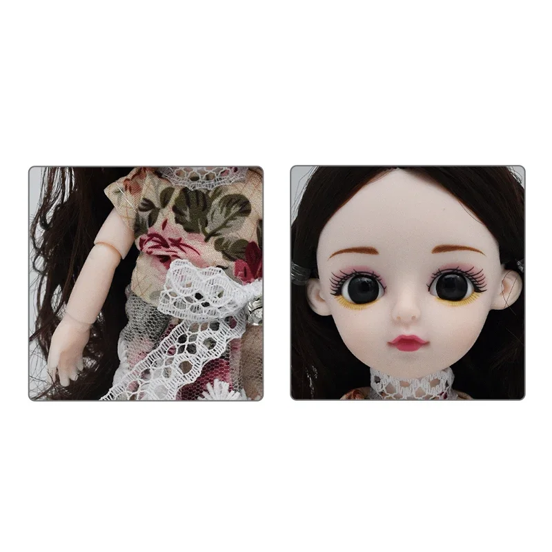Muñeca articulada BJD con vestido y zapatos – Regalo para niña - imagen 3
