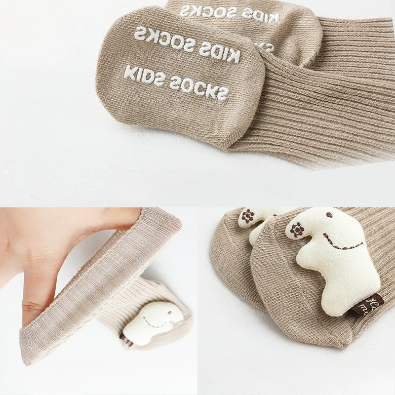 Calcetines antideslizantes de algodón para bebé con dibujos animados - imagen 3