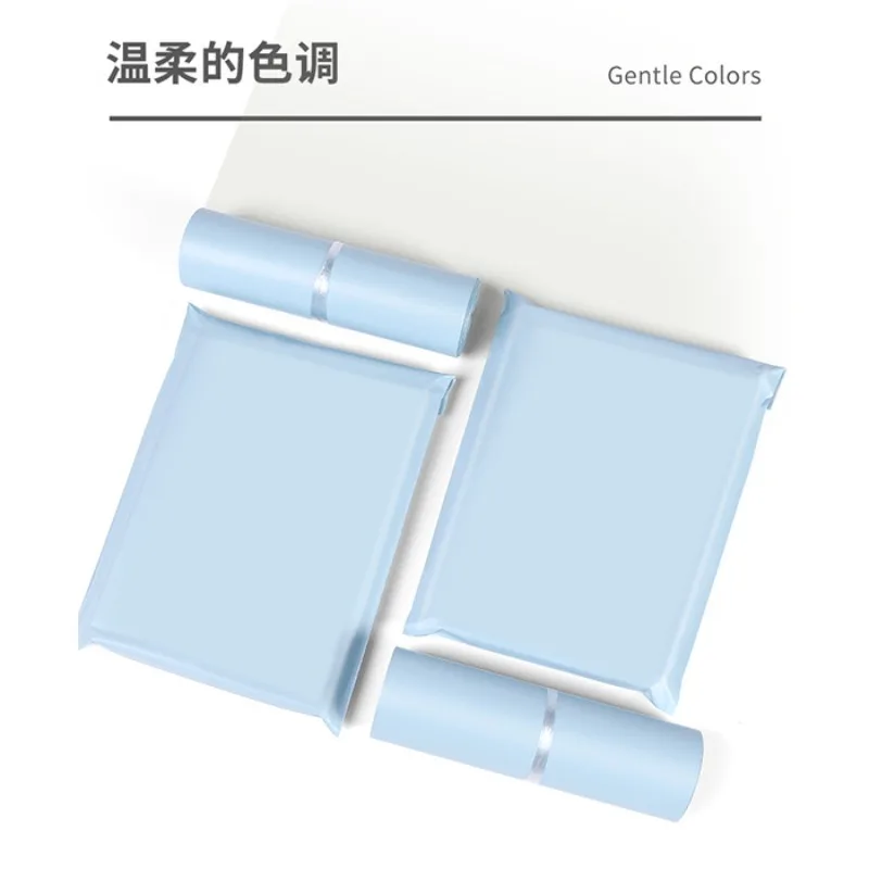 10 unids/set bolsa exprés bolsa de embalaje crema gruesa albaricoque ropa correo bolsa de embalaje impermeable embalaje de logística 25x35cm - imagen 5