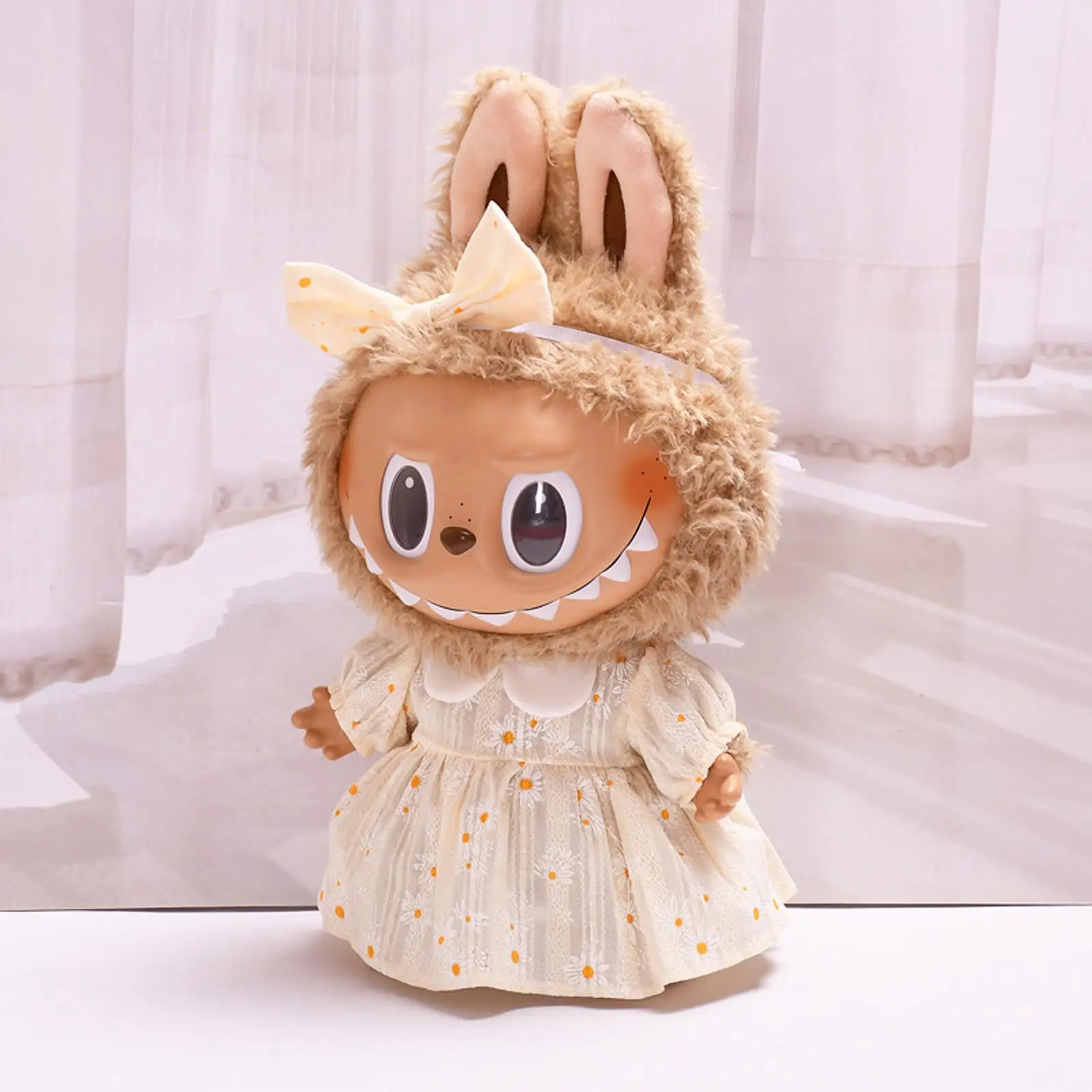 Doll Princess Dress with Hair Accessory Doll Dress Suit Accs Clothes Accessories Summer Doll Dress for 38cm Dolls Birthday Gifts