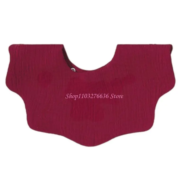 R6FD Muslin Bib Bab Baby Saliva Toalla algodón Toalla babeo suave - imagen 2