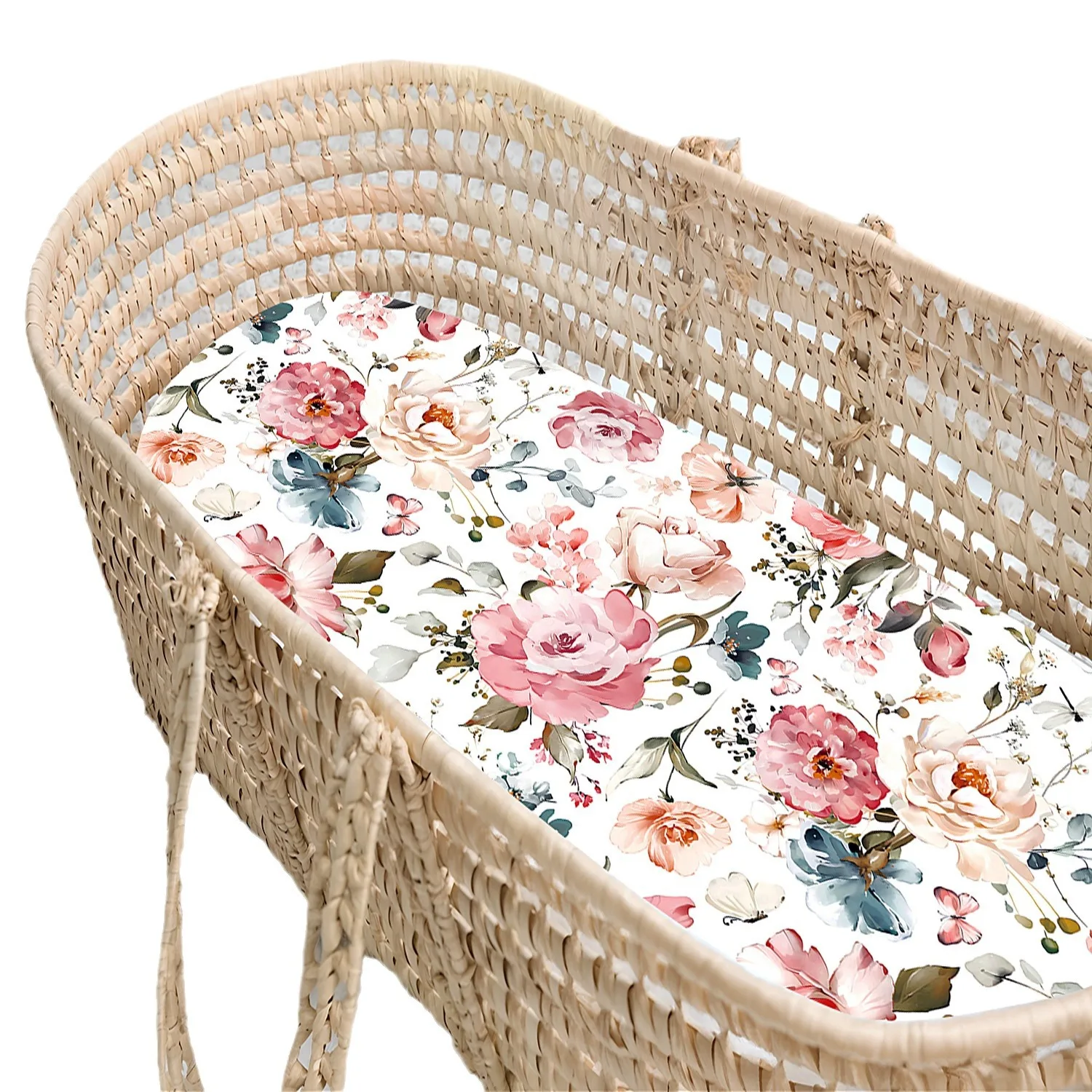 Sábana para cuna de bebé de algodón de muselina suave y transpirable, Sábana ajustable para recién nacido, Sábana para cuna de guardería hipoalergénica para bebés Universal - imagen 5