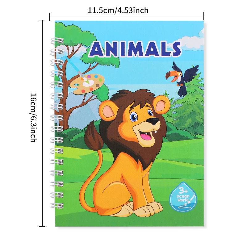 Cuaderno para colorear con acuarela - Dibujos animados para niños - imagen 4
