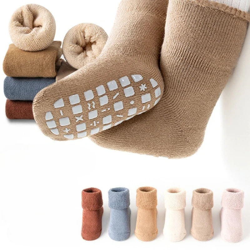 Botines térmicos antideslizantes de algodón polar para bebé – Invierno