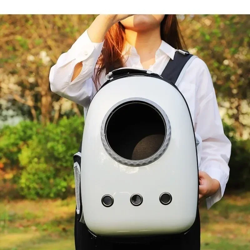 Mochila transpirable para mascotas, transportador para perros y gatos, productos para mascotas, bolso de hombro de viaje portátil para gatos al aire libre, accesorios - imagen 4