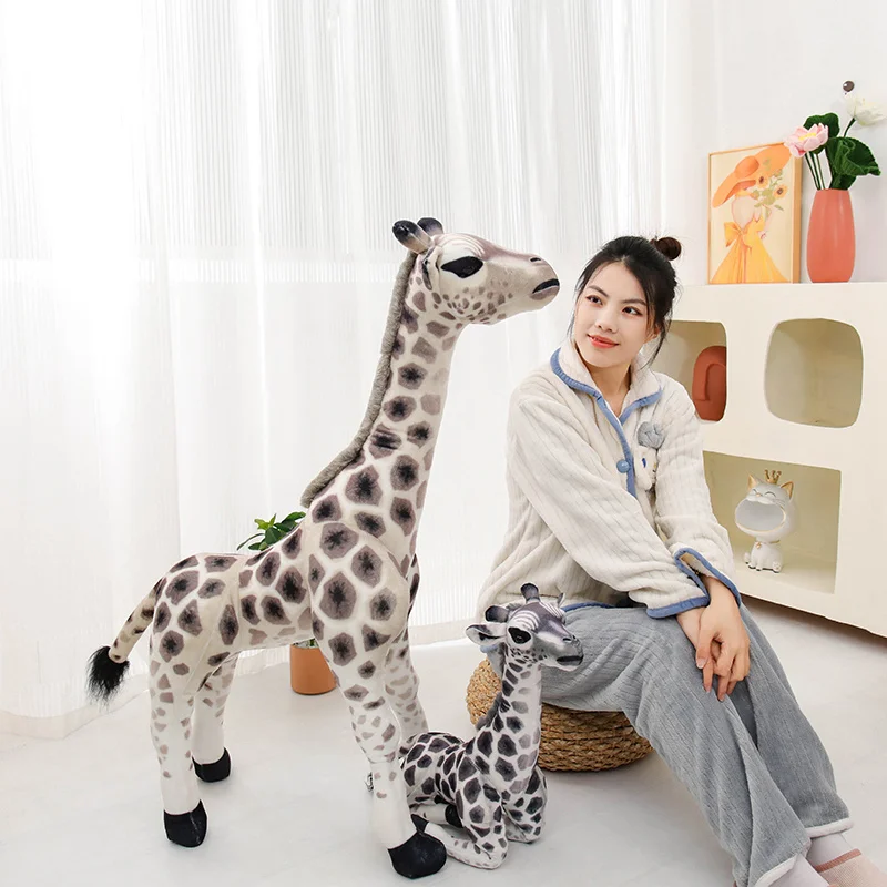 Jirafa de peluche gigante y suave – Animal relleno para niños - imagen 3