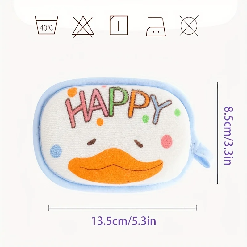 Esponja de baño para bebé, Toalla de baño exfoliante para niños, Cepillo de limpieza de dibujos animados para niños pequeños recién nacidos, masaje para lavado de cabello con cabezal de ducha - imagen 2