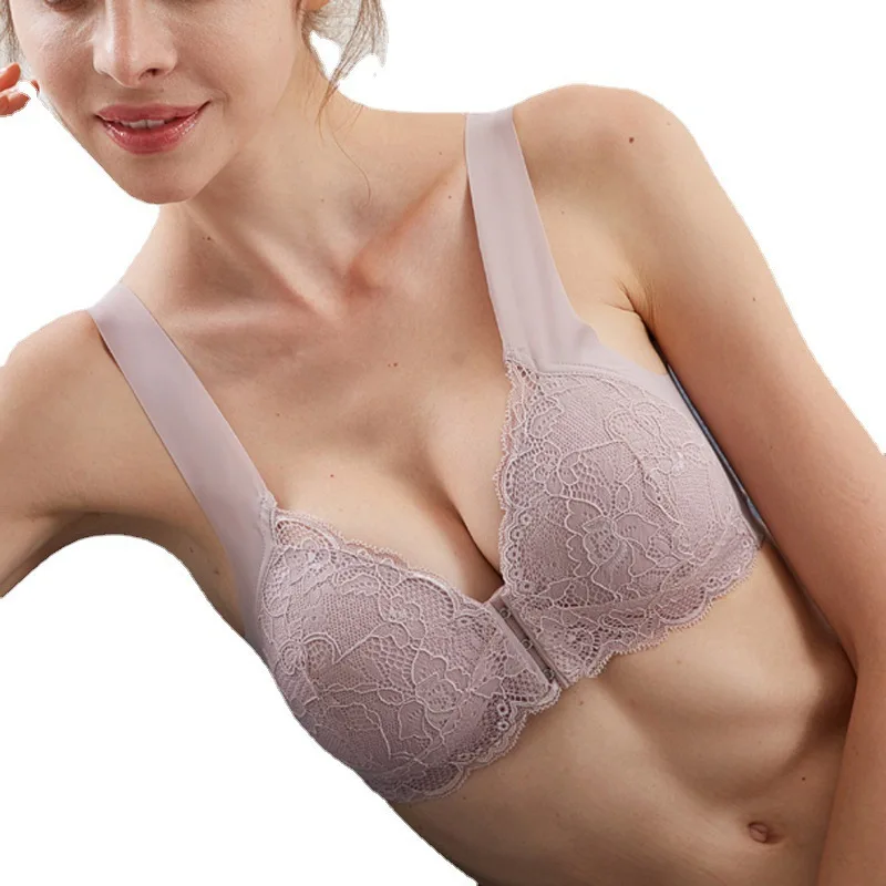 Sujetador de lactancia frontal sin aros talla grande – Bralette interior cómodo - imagen 4
