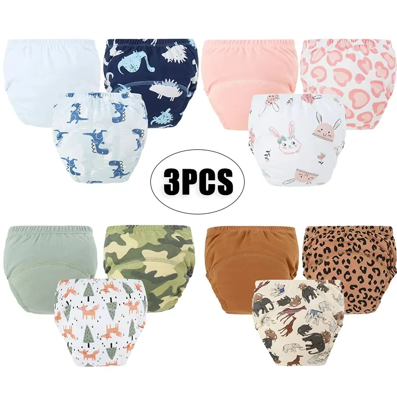 Pantalones pañal de entrenamiento reutilizables de algodón transpirable - imagen 4