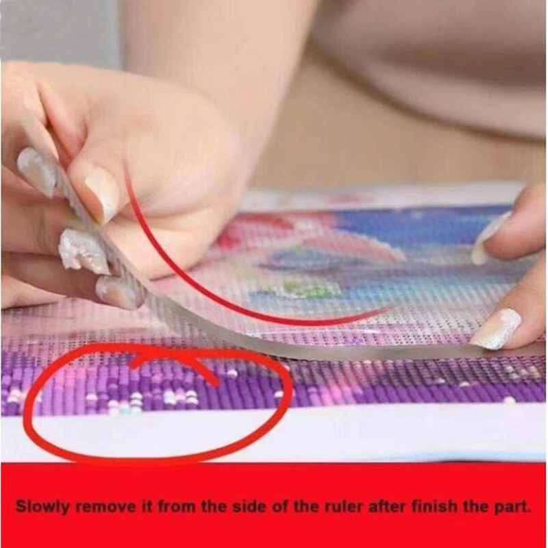 Práctico regla de pintura de diamante 5D DIY, herramientas, regla de punto, punto de cruz, regla de red, accesorios de bordado de diamantes - imagen 5