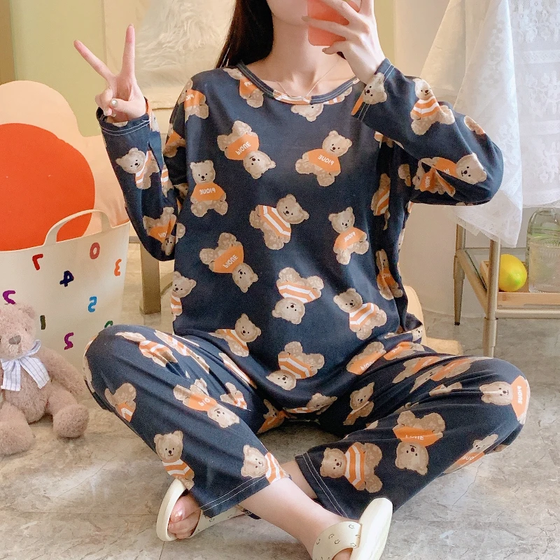Pijama infantil de manga larga con estampado de animales - imagen 4