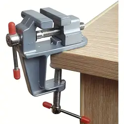 Tornillo de banco mini de aluminio para manualidad - Abrazadera