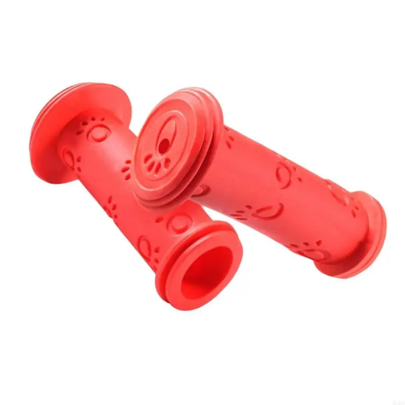 1 par de empuñaduras de goma para manillar de bicicleta, antideslizantes, impermeables, para triciclo, Scooter, manillar para niños, manillar de ciclismo - imagen 3