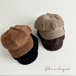 Gorro niño algodón – Estilo clásico británico para otoño e invierno