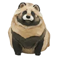 Raccoon dog white