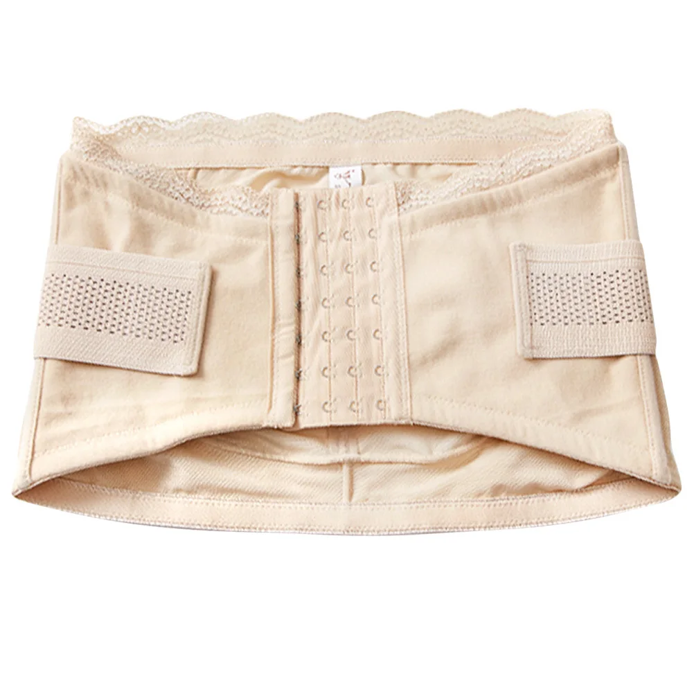 Faja de Corrección Pélvica, Banda Abdominal de Recuperación Posparto, Color Piel, Soporte de Gasa Premium, Levanta Glúteos