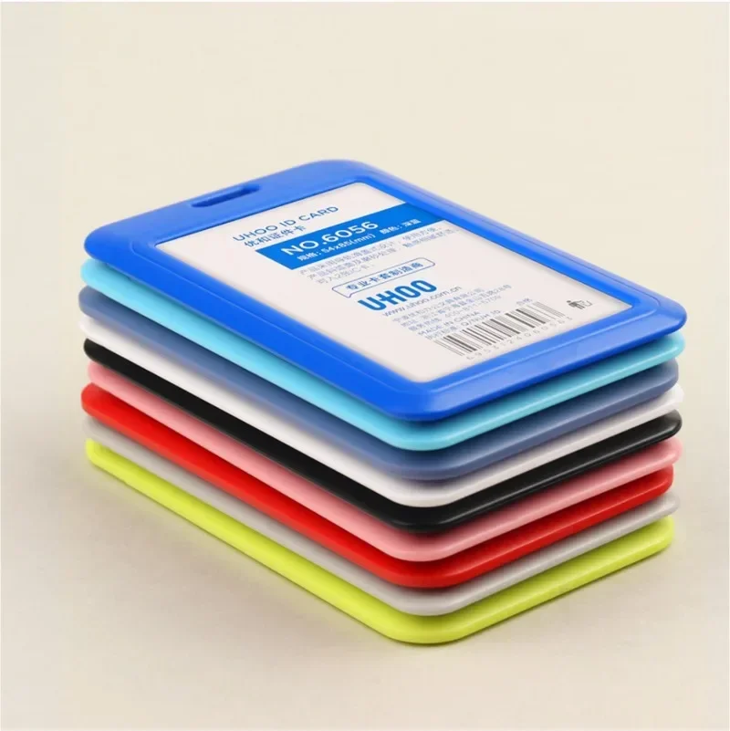 Tarjetas de exposición PP, tarjetero de identificación, etiqueta de nombre, soporte de insignia de negocios para personal, suministros de oficina, papelería - imagen 3