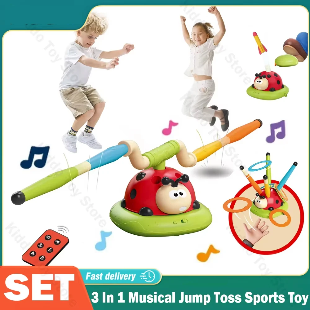 Cuerda para saltar educativa musical con mariquita para niños - imagen 5
