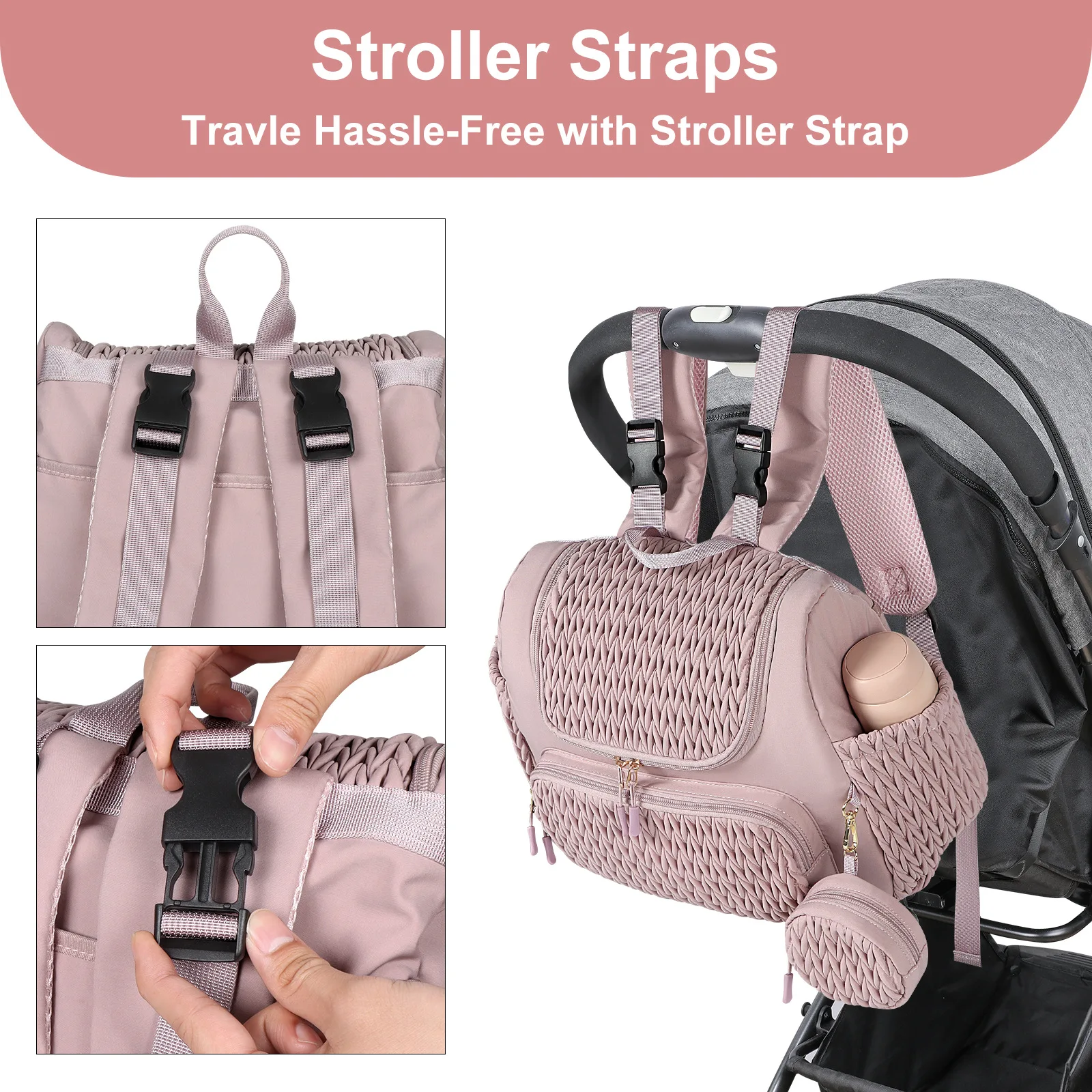 Mochila portapañales ligera de gran capacidad para el día a día - imagen 3