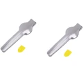 2pcs silver