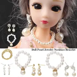 Juego de bisutería para muñecas: collar, pulsera y pendientes
