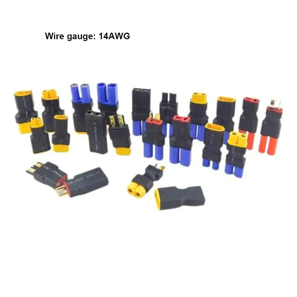 Adaptador XT60 a T Plug vista frontal