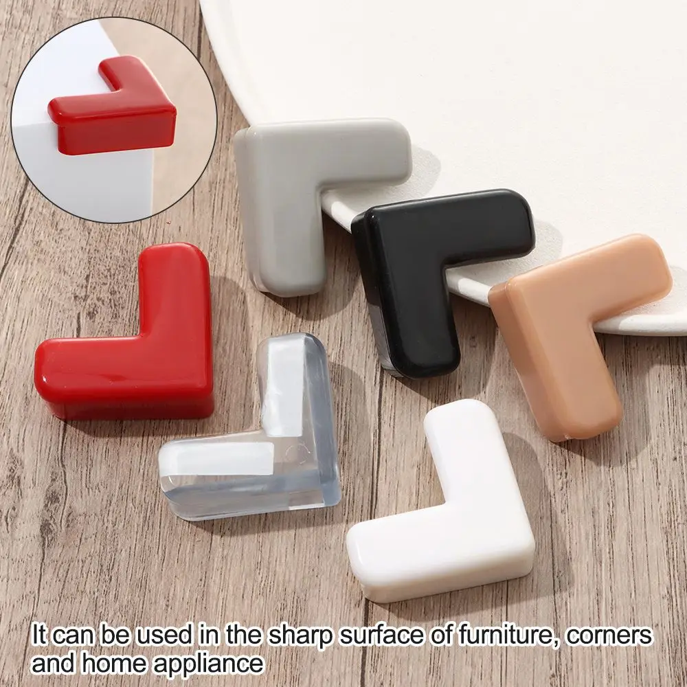 Protectores de esquina de protección de borde de seguridad de escritorio suave, tira anticolisión, Protector de esquina de mesa, 4 Uds.