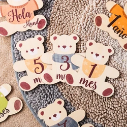 Tarjetas hito bebé para seguir el crecimiento – Doble cara