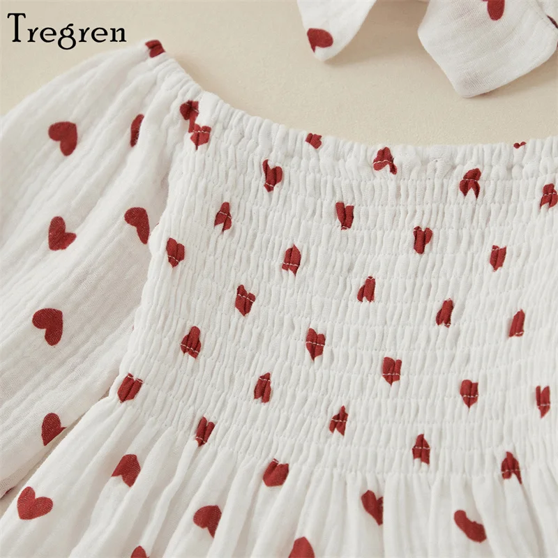 Tregren-Pelele bebé niña San Valentín corazón manga larga - imagen 5