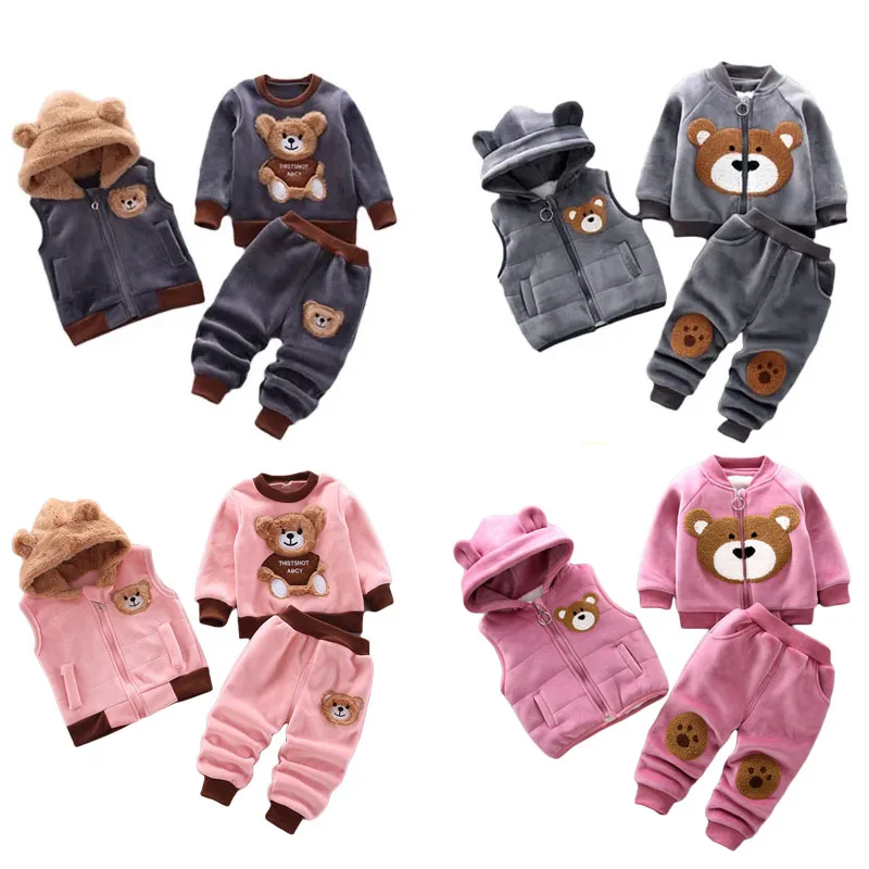 Jersey de algodón con capucha para bebé – Oso - imagen 2